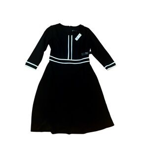 New York & Company A-Line Dress-Black